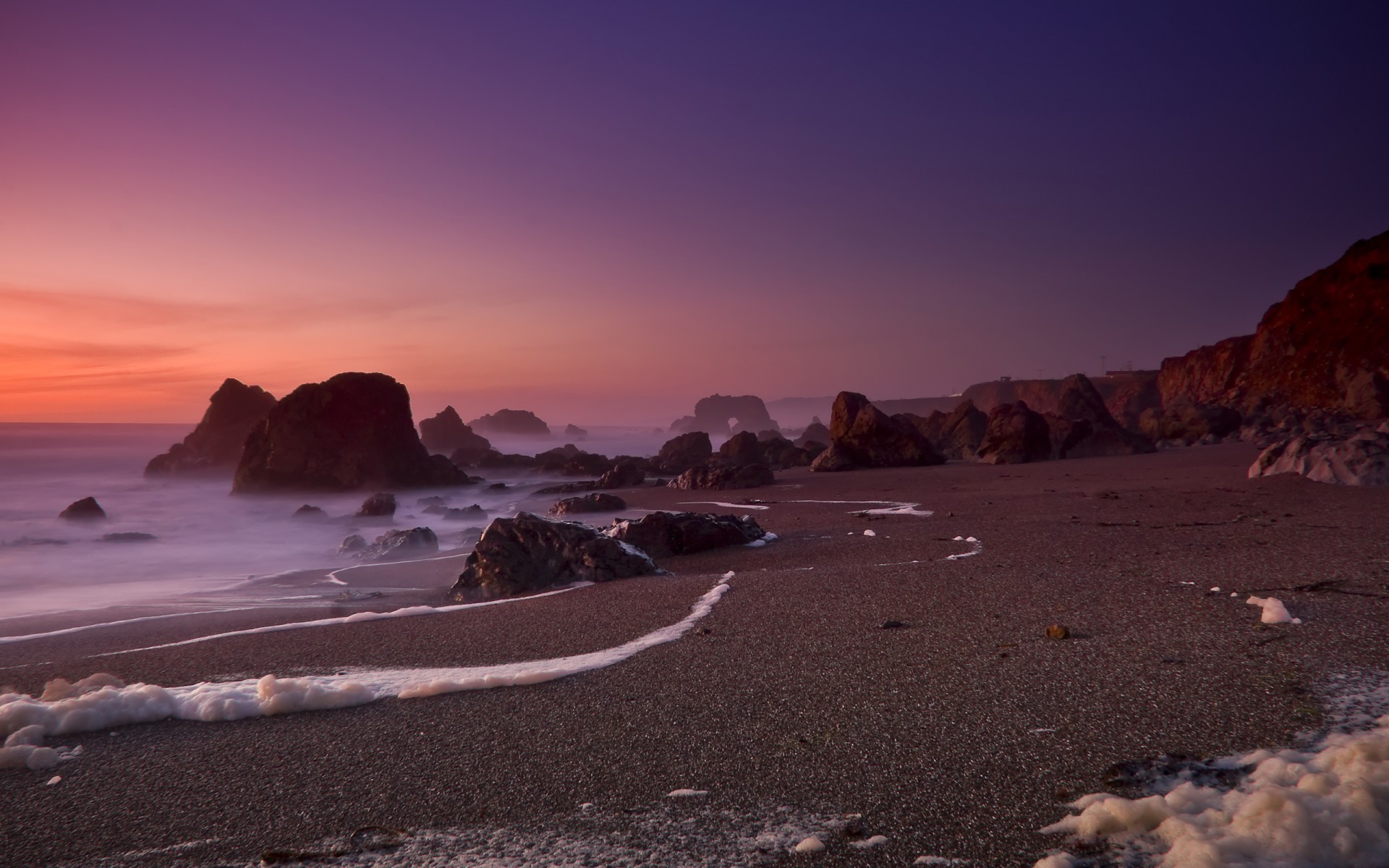 meeresschaum bodega bay kalifornien ozean felsen sand strand