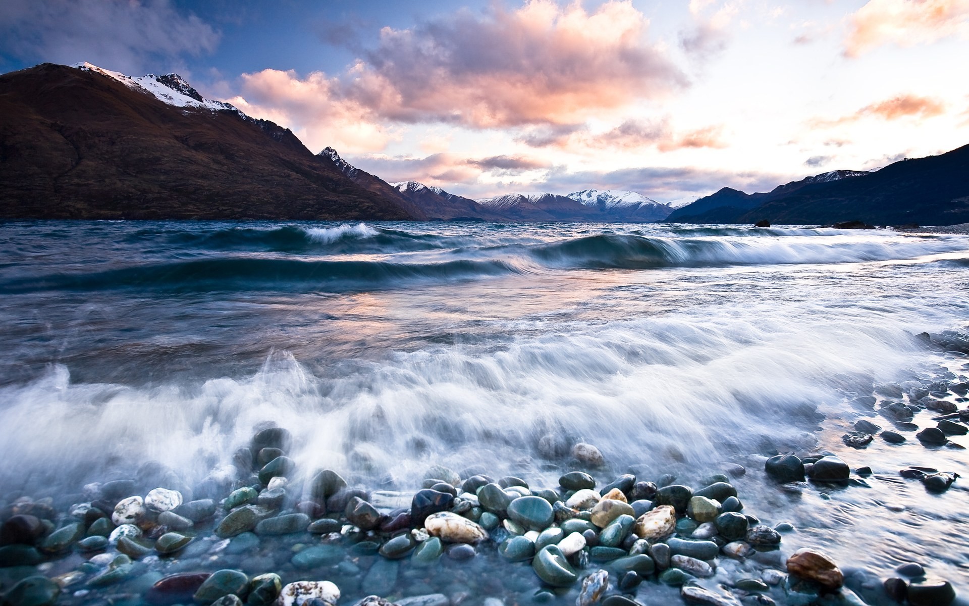 mer montagnes paysage