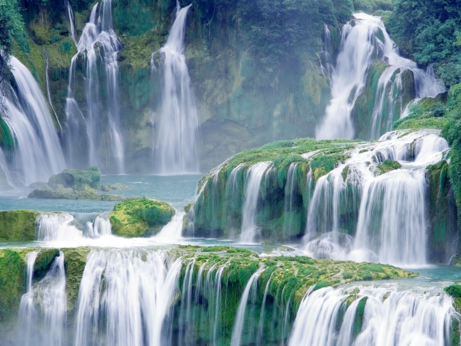 waterfall stage landscape