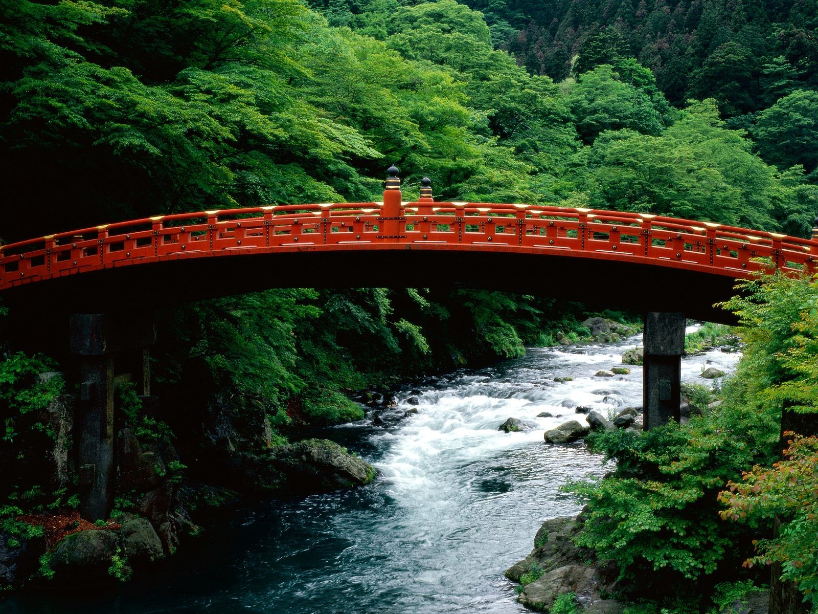 heilige brücke daya river nikko japan