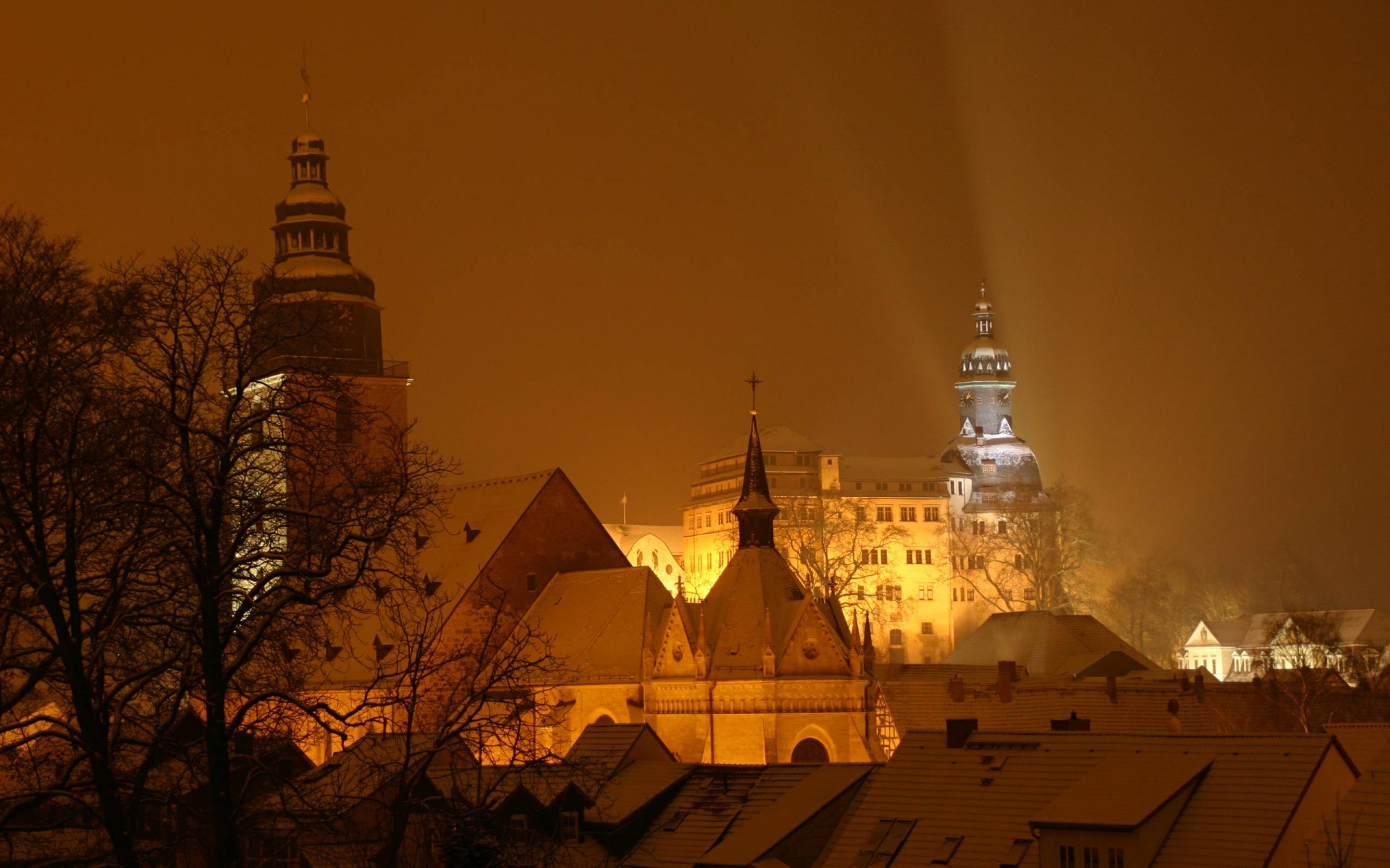 schloss urlaub winter ansicht