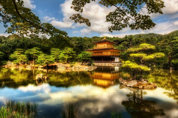 Japan Wald ist ein schöner See