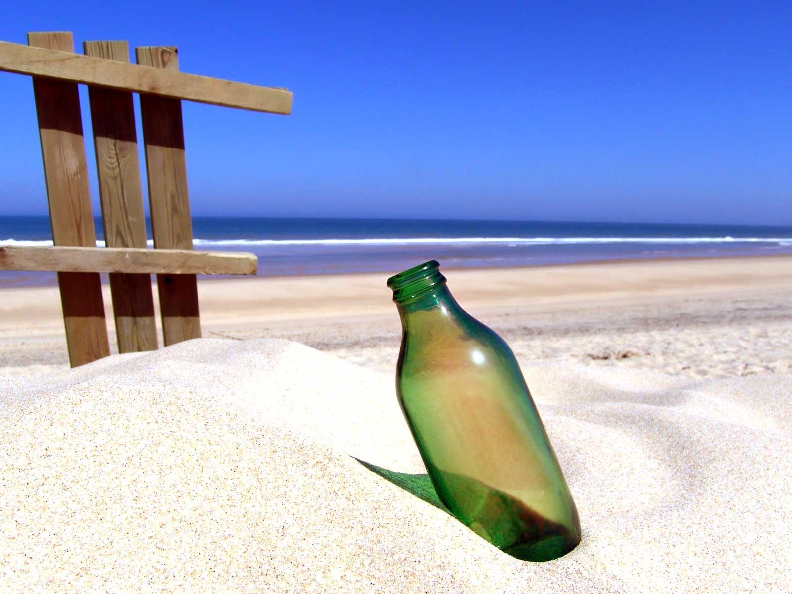 meer sand flasche sommer