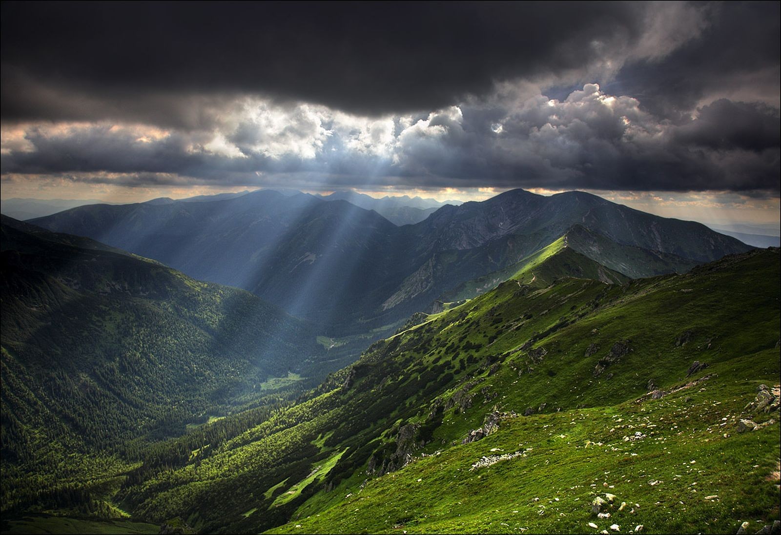 himmel berge wolken