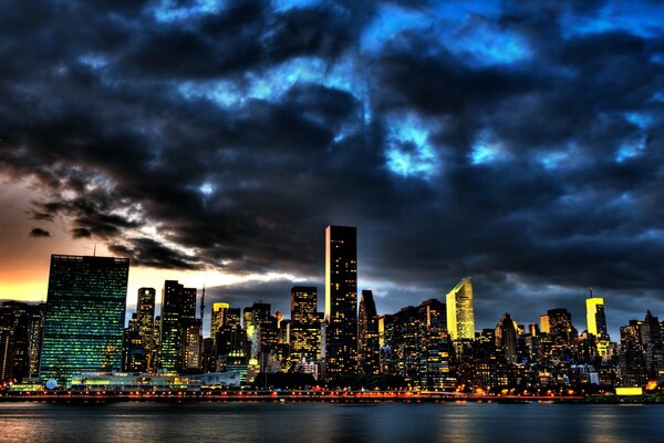 Nuages sur New York