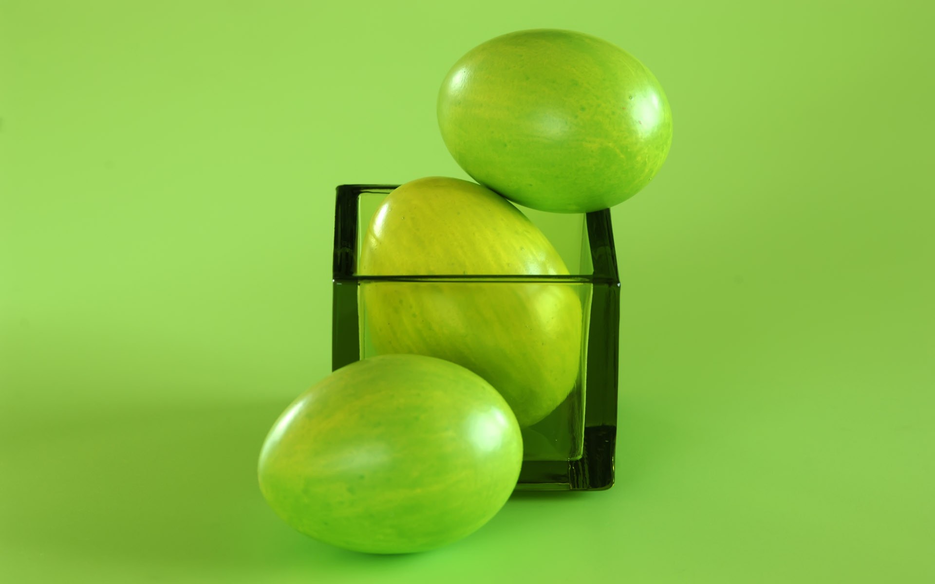 verde huevos pascua vaso