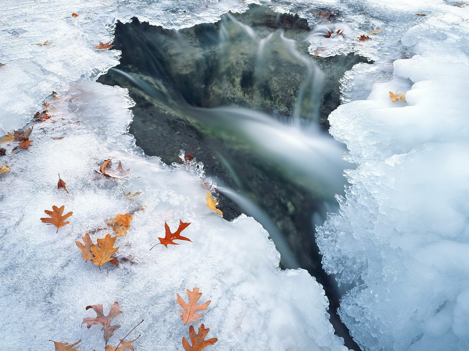 winter eis wasser