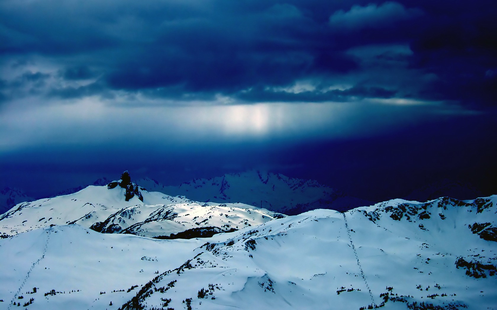 winter mountain snow image