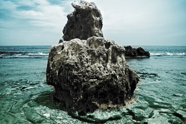 Галька море камень