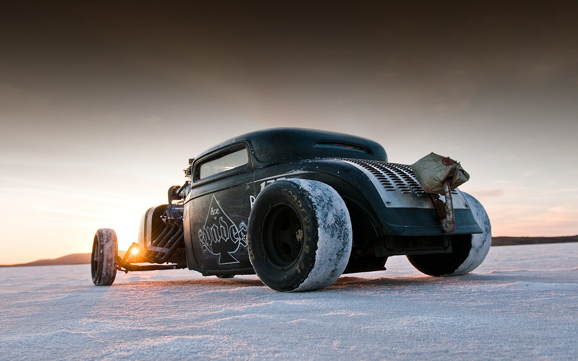 as de picas hot rod hot rod máquina desierto sal