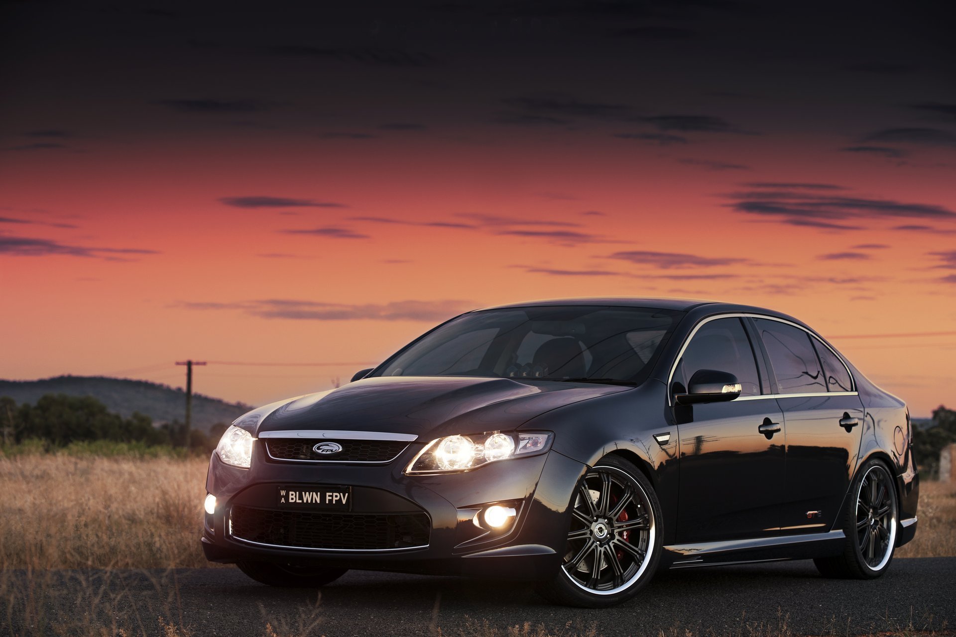 ford performance vehicles front sky sunset