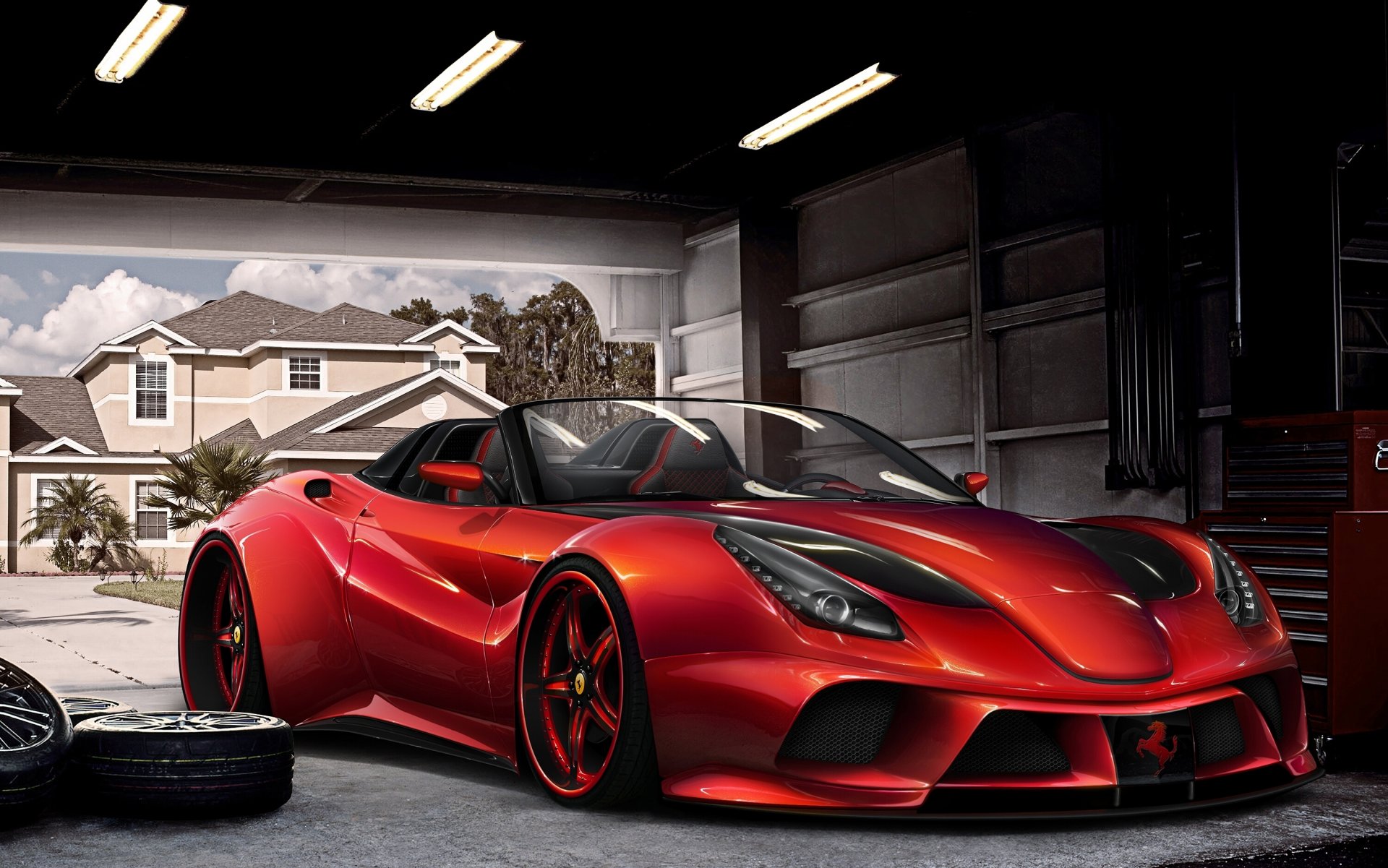 ferrari f12 berlinetta messa a punto virtuale rosso