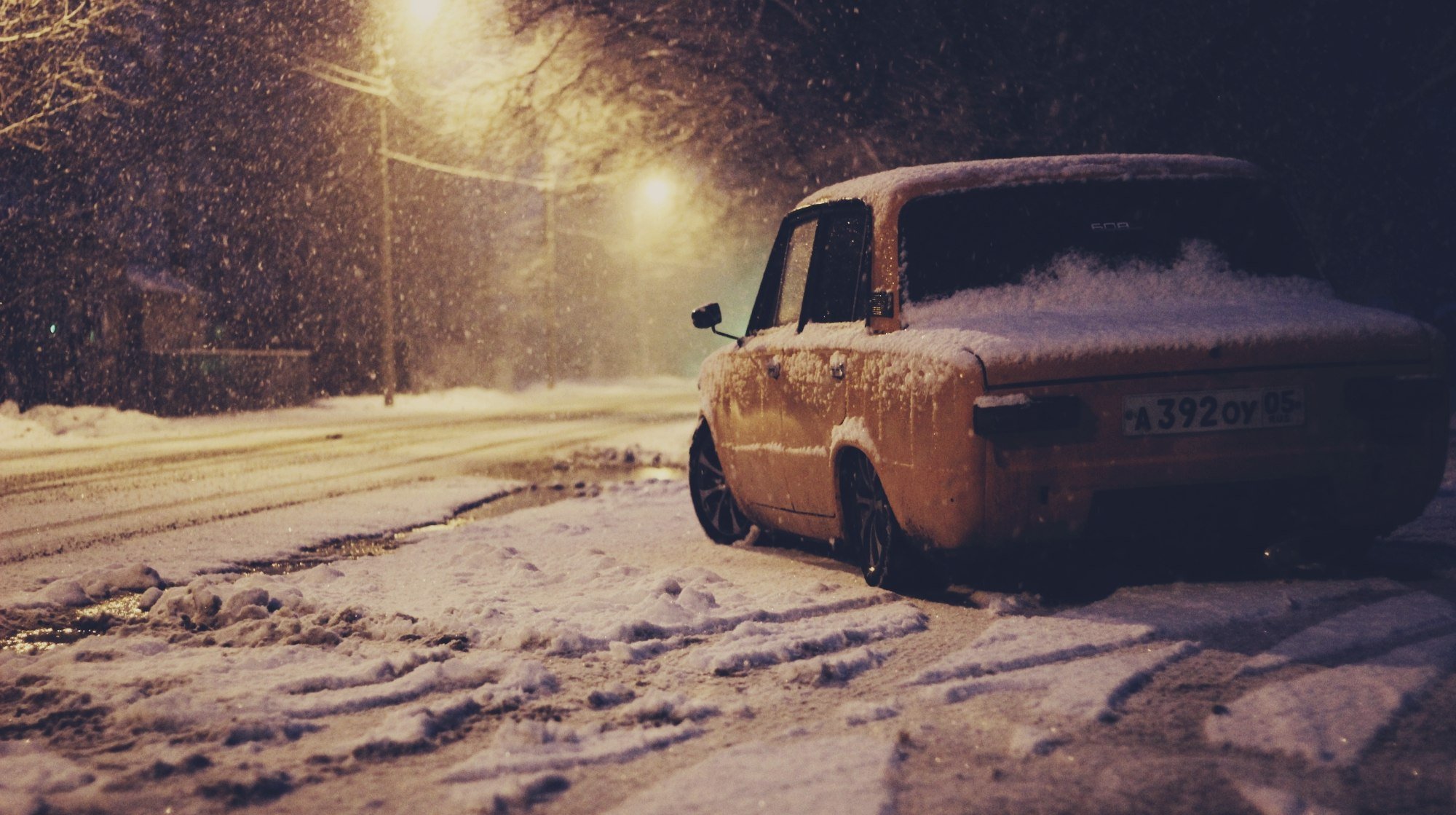 vaz bpan lada auto samochód grosz zima