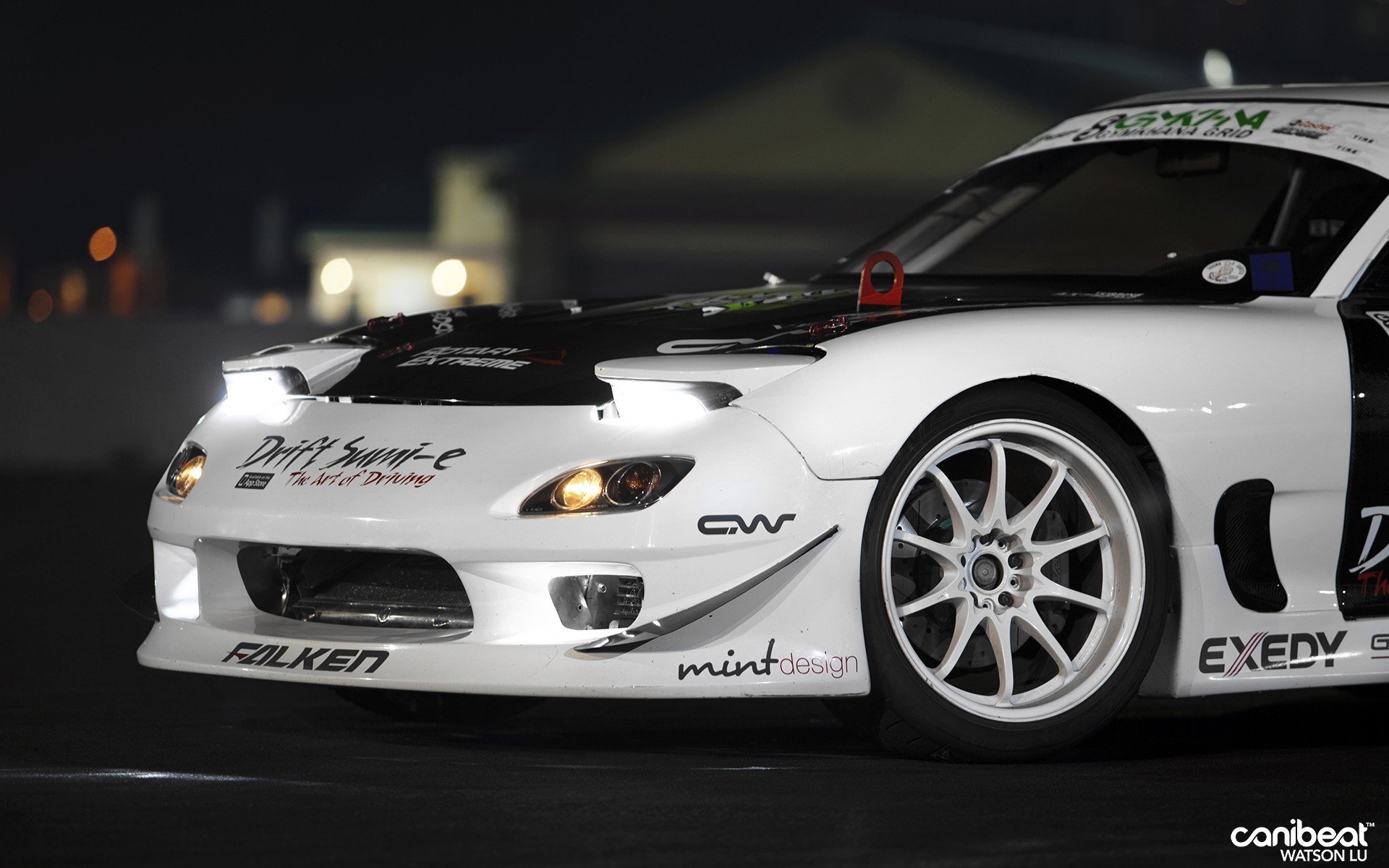 mazda rx7 auto auto bianco.tuning