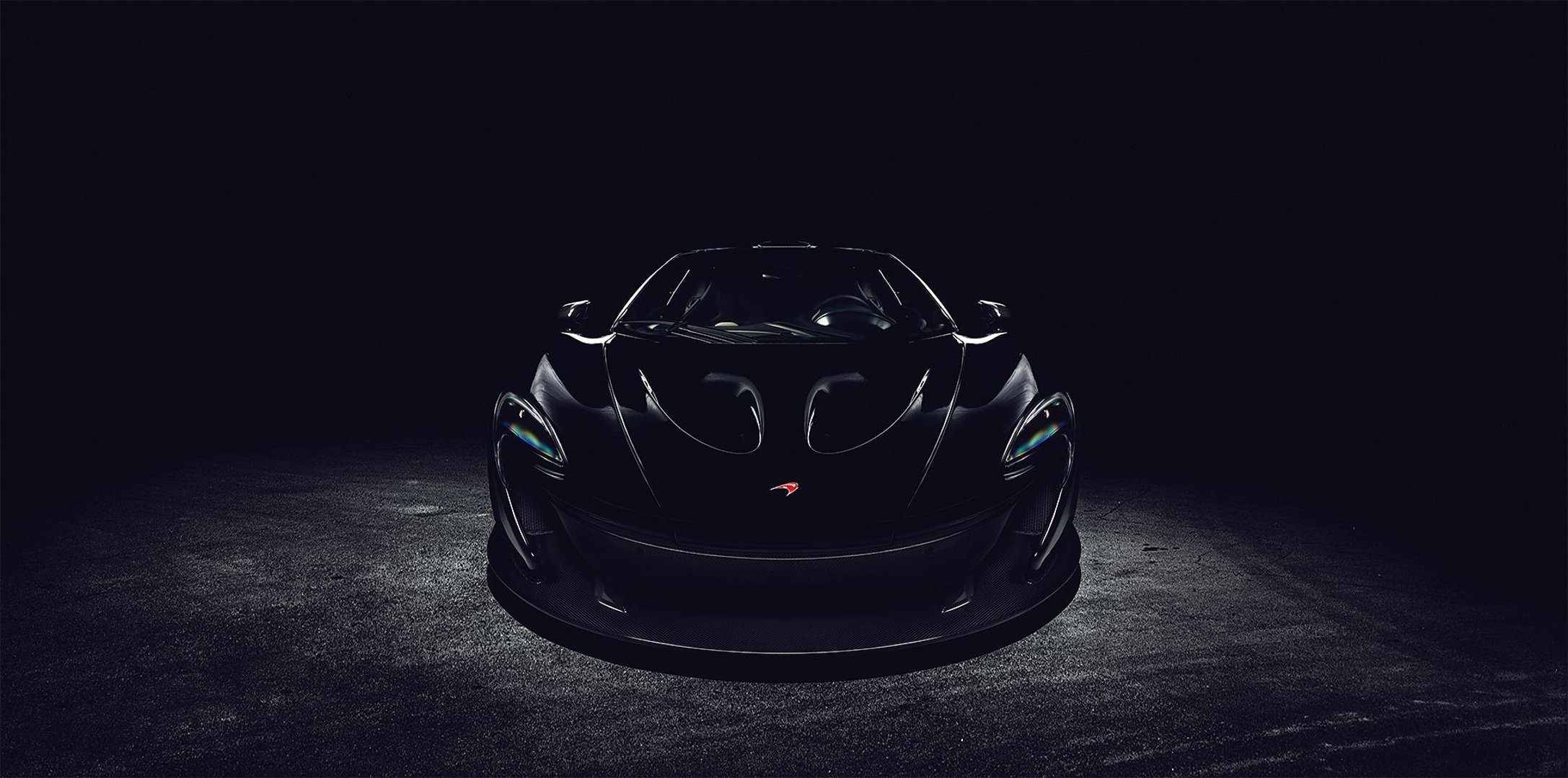 mclaren p1 czarny przód mclaren przód