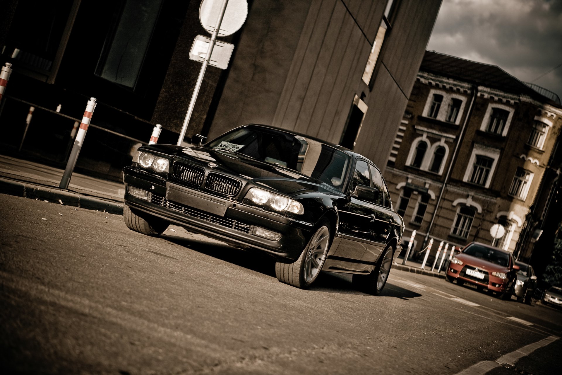 bmw 740 e38 boomer sept noir phares