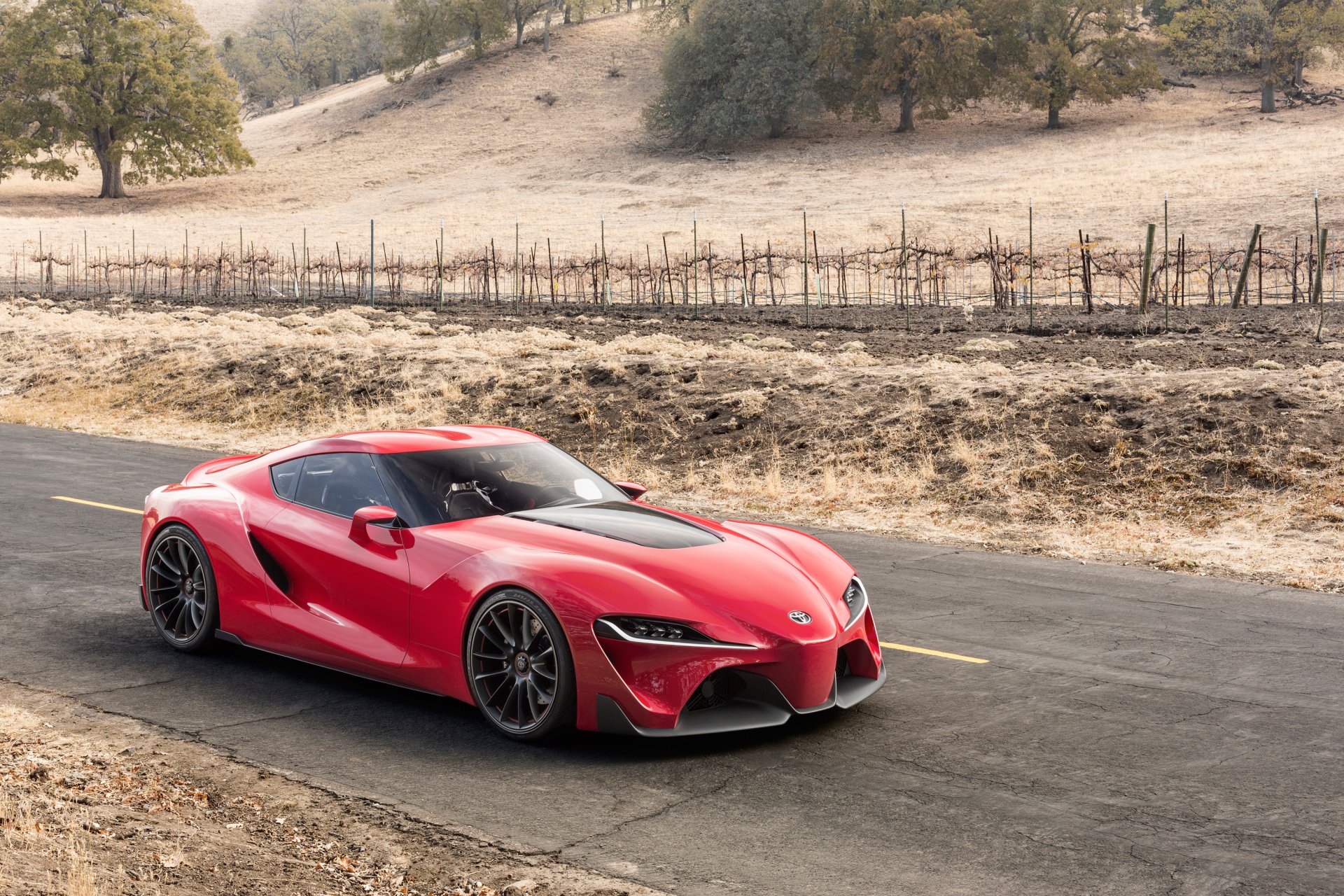 toyota ft-1 concept auto toyota pretty concept czerwony