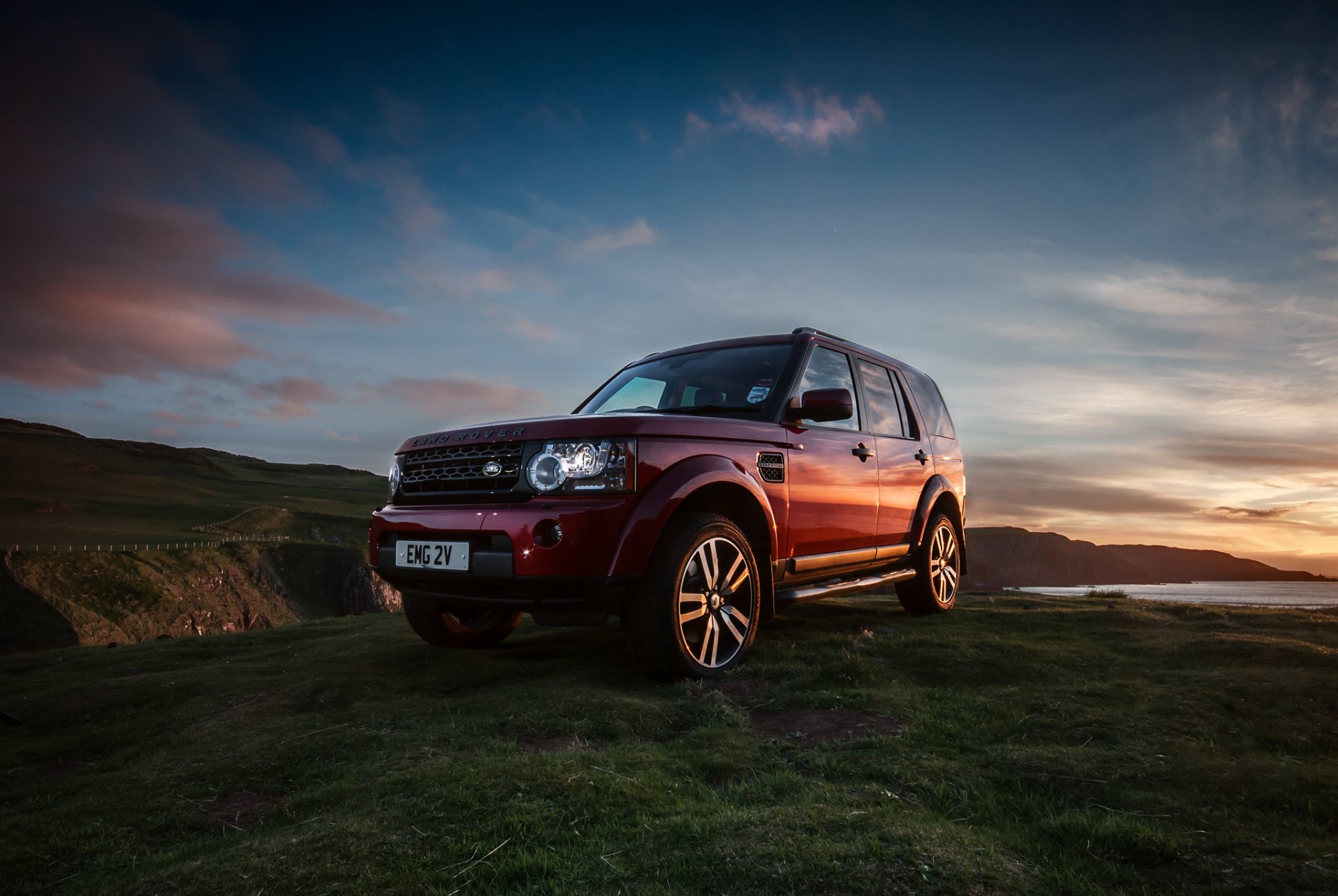 land rover odkrycie samochód jeep suv krajobraz