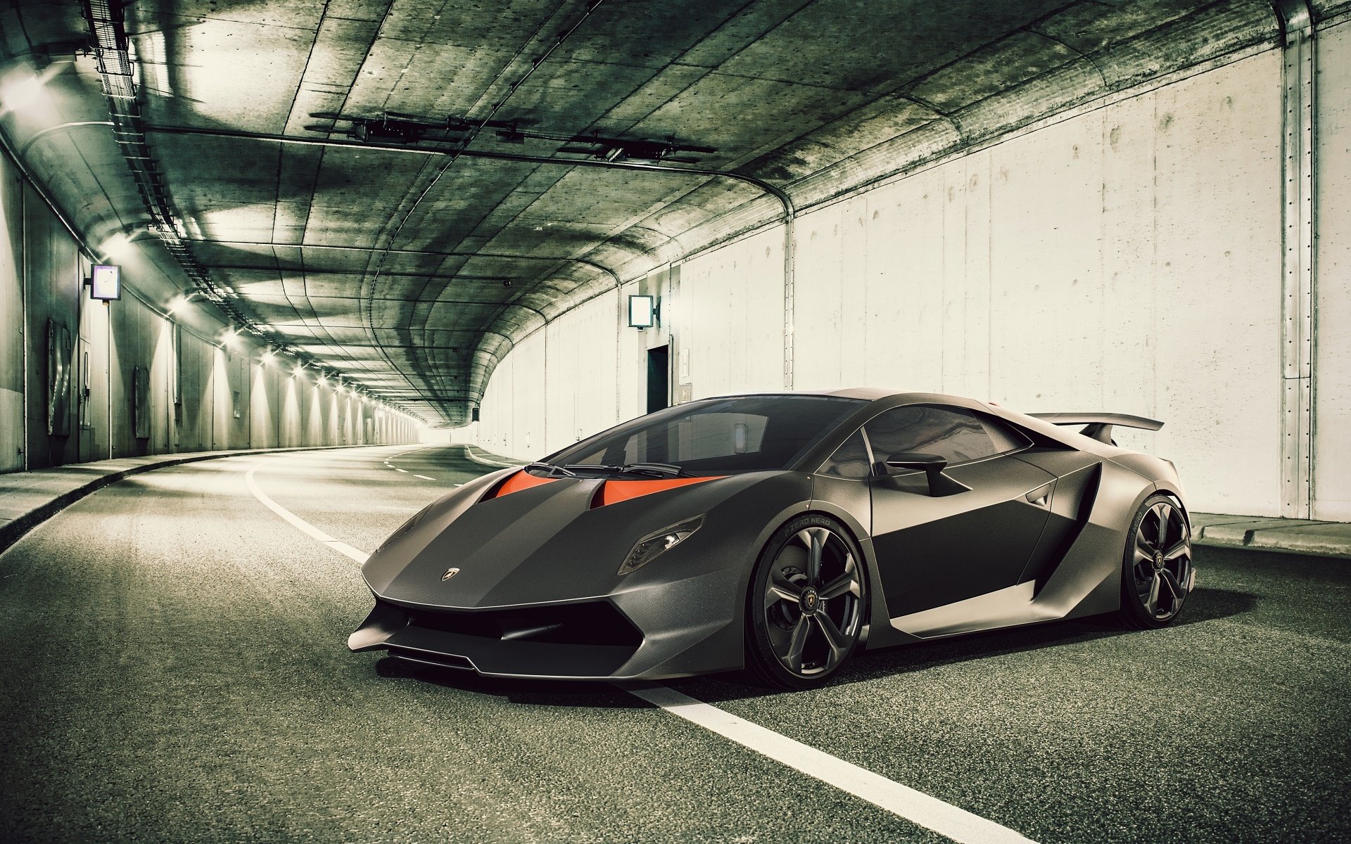 lamborghini sesto elemento суперкар ламборджини туннель