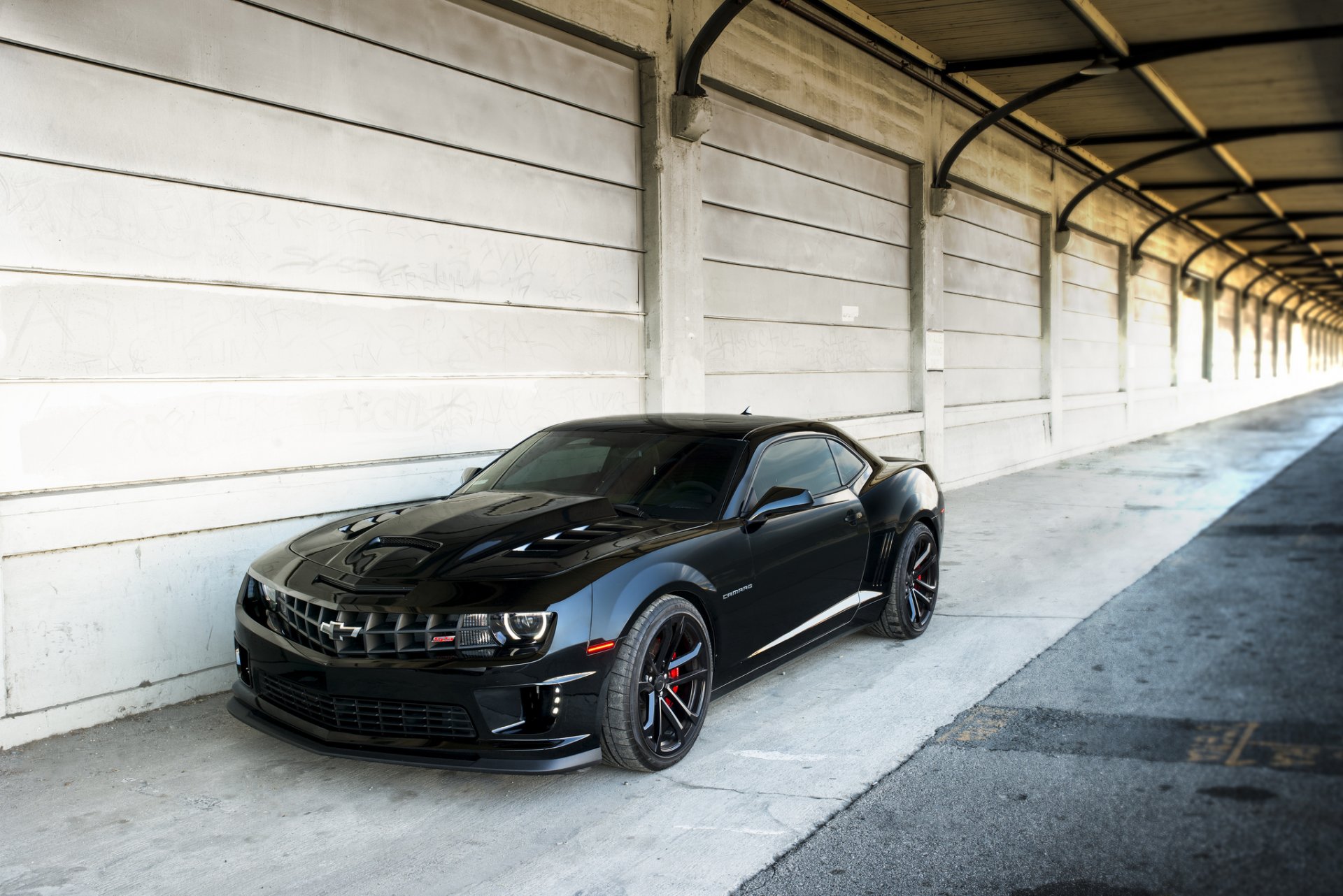 chevrolet camaro ss negro pared chevrolet camaro luces de marcha