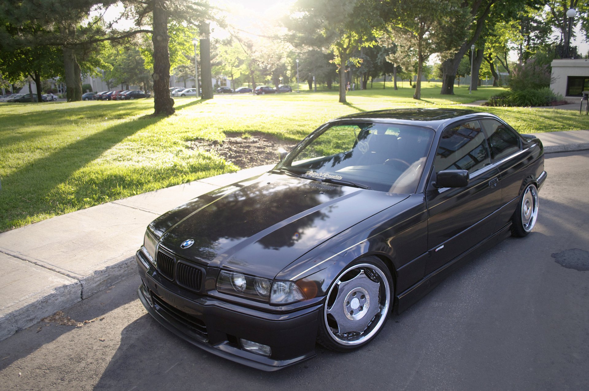 bmw e36 czarny tuning bmw czarny