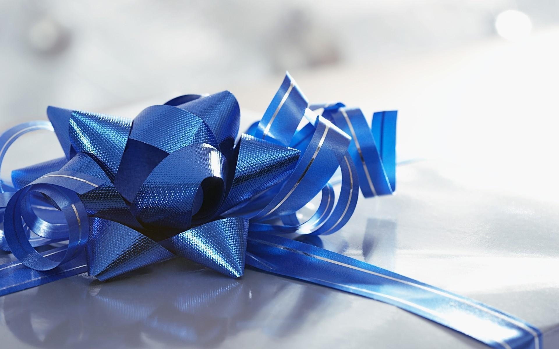 holidays gift blue mood bow