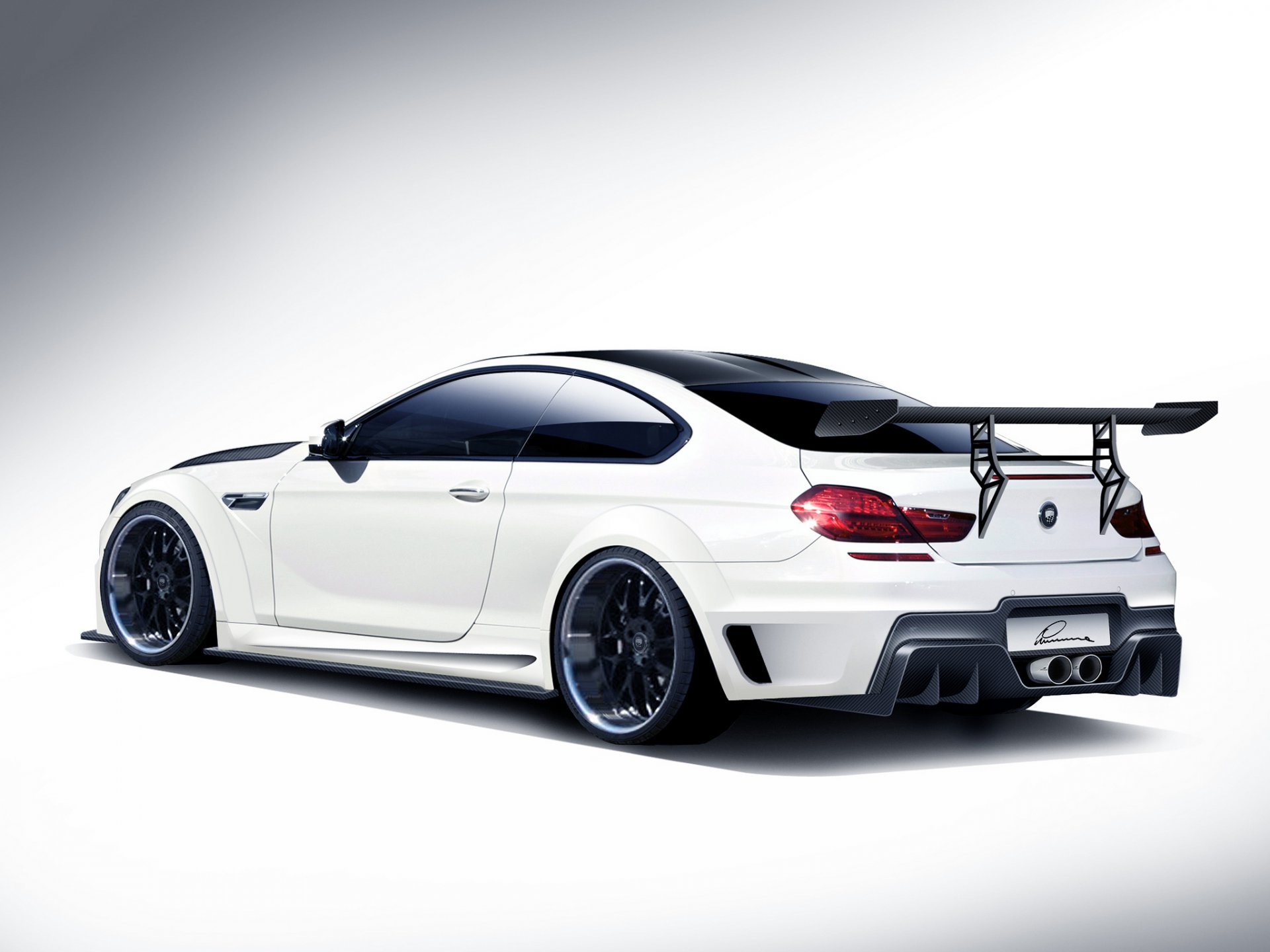 bmw 6 series m6 lumma design clr 6 m rear white bmw white tuning body kit