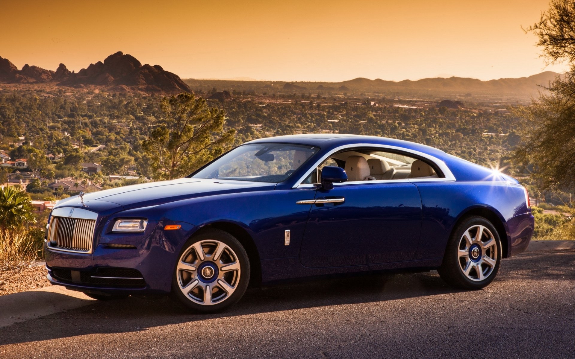 rolls-royce fantasma rolls-royce race anteriore deserto sfondo