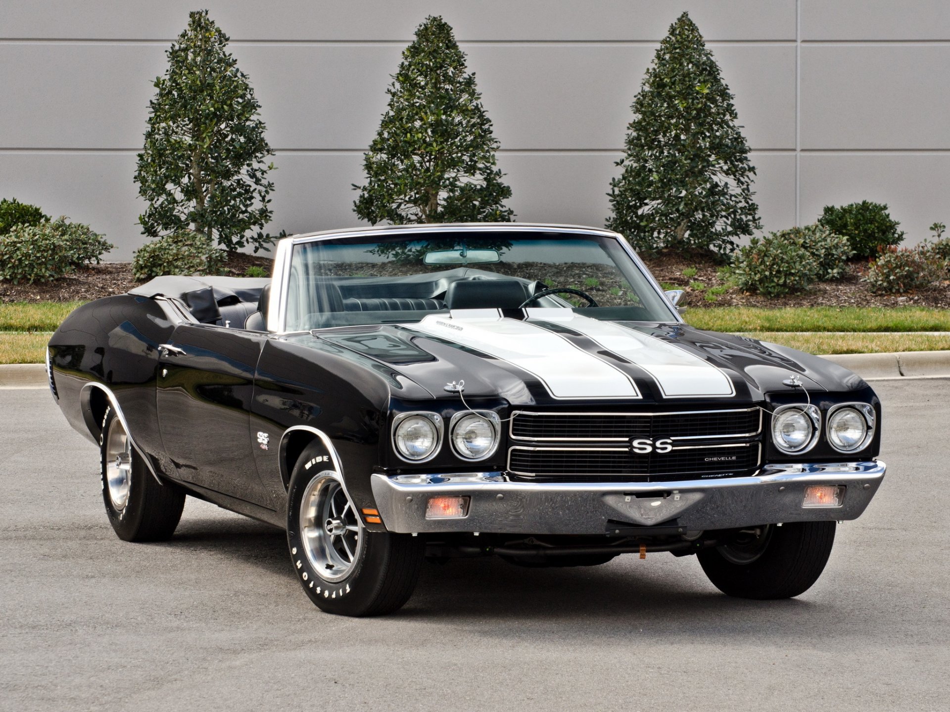 chevrolet chevelle ss ls6 convertibile muscle car front strip