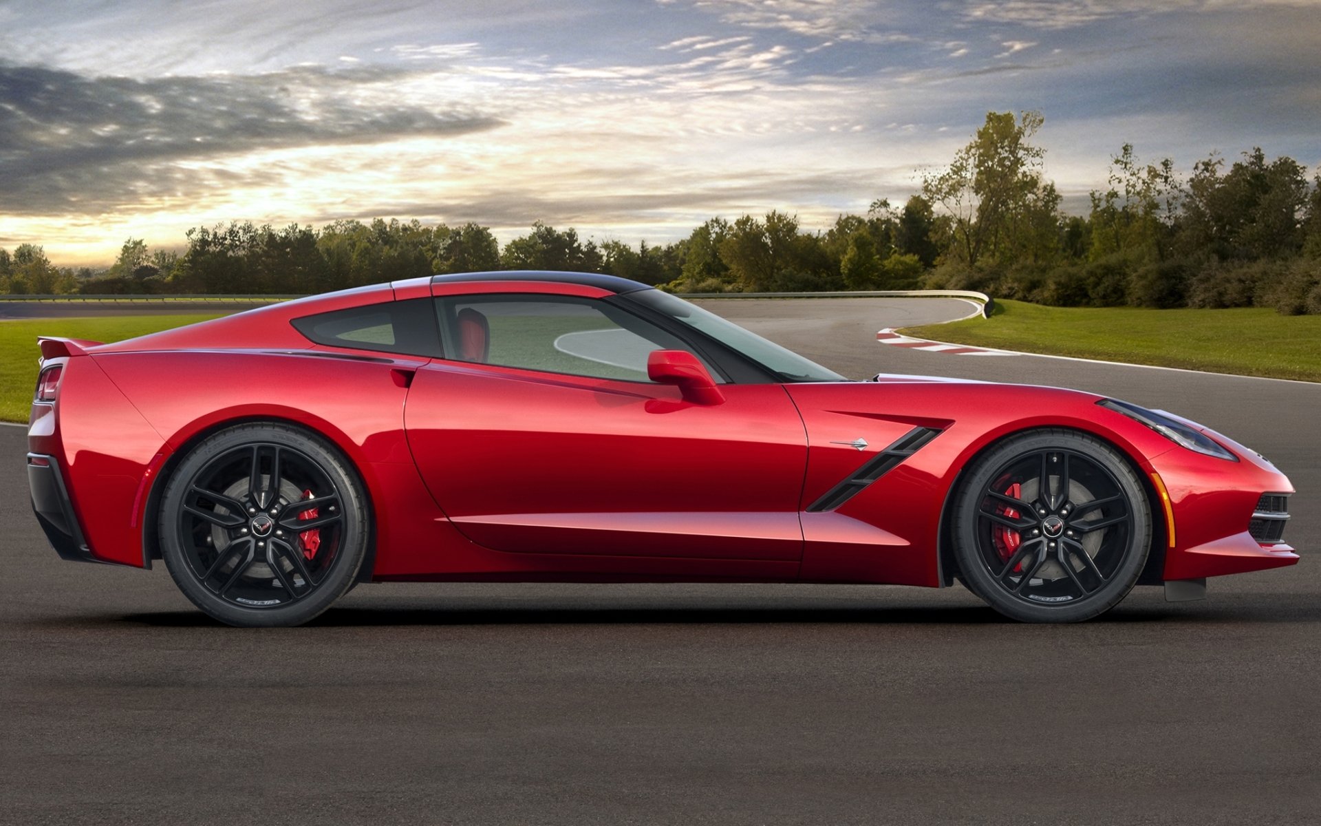 chevrolet corvette stingray c7 chevrolet stingray side view