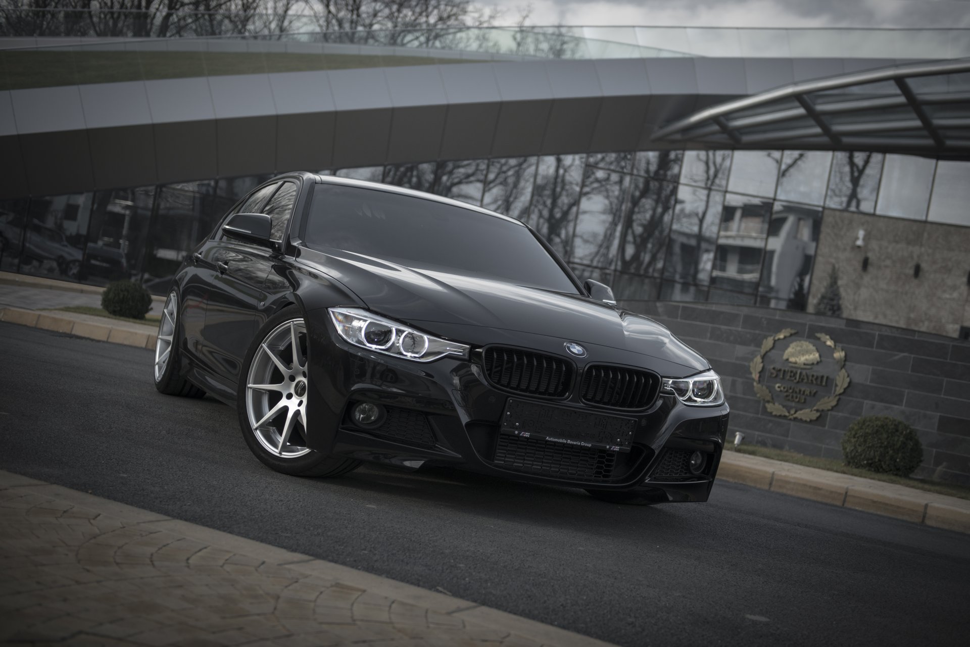 bmw tuning bmw negro faros frente