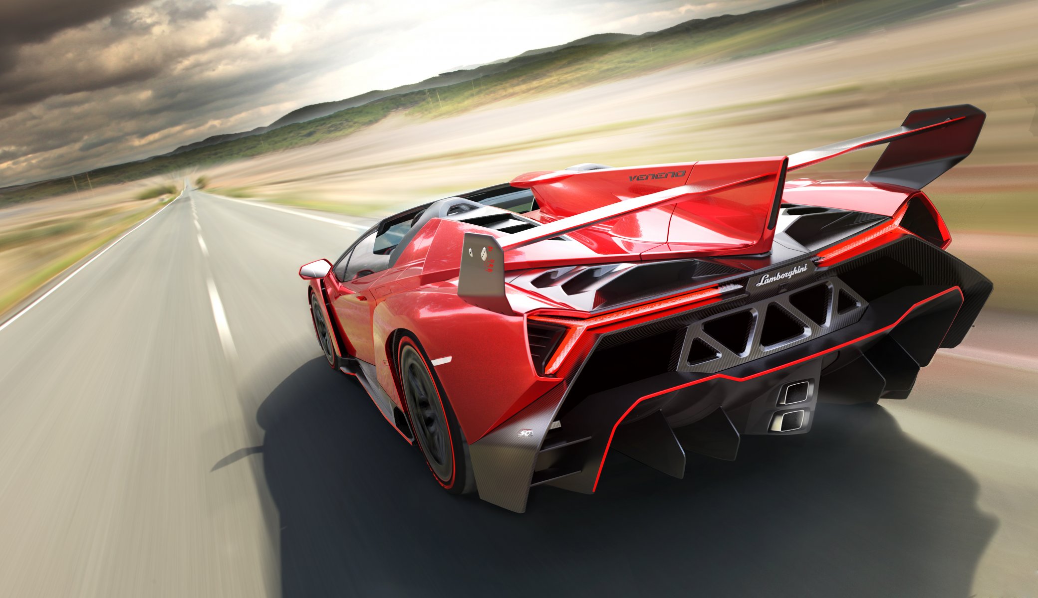 lamborghini veneno roadster supersportwagen geschwindigkeit arsch