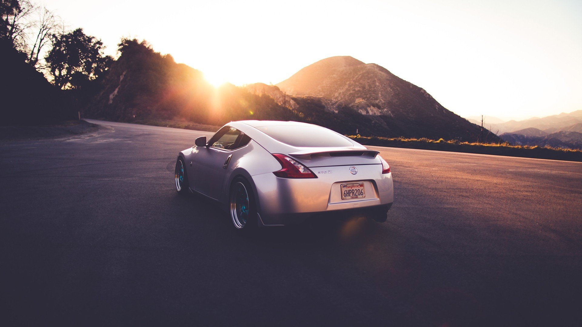 nissan 370 z coche auto carretera