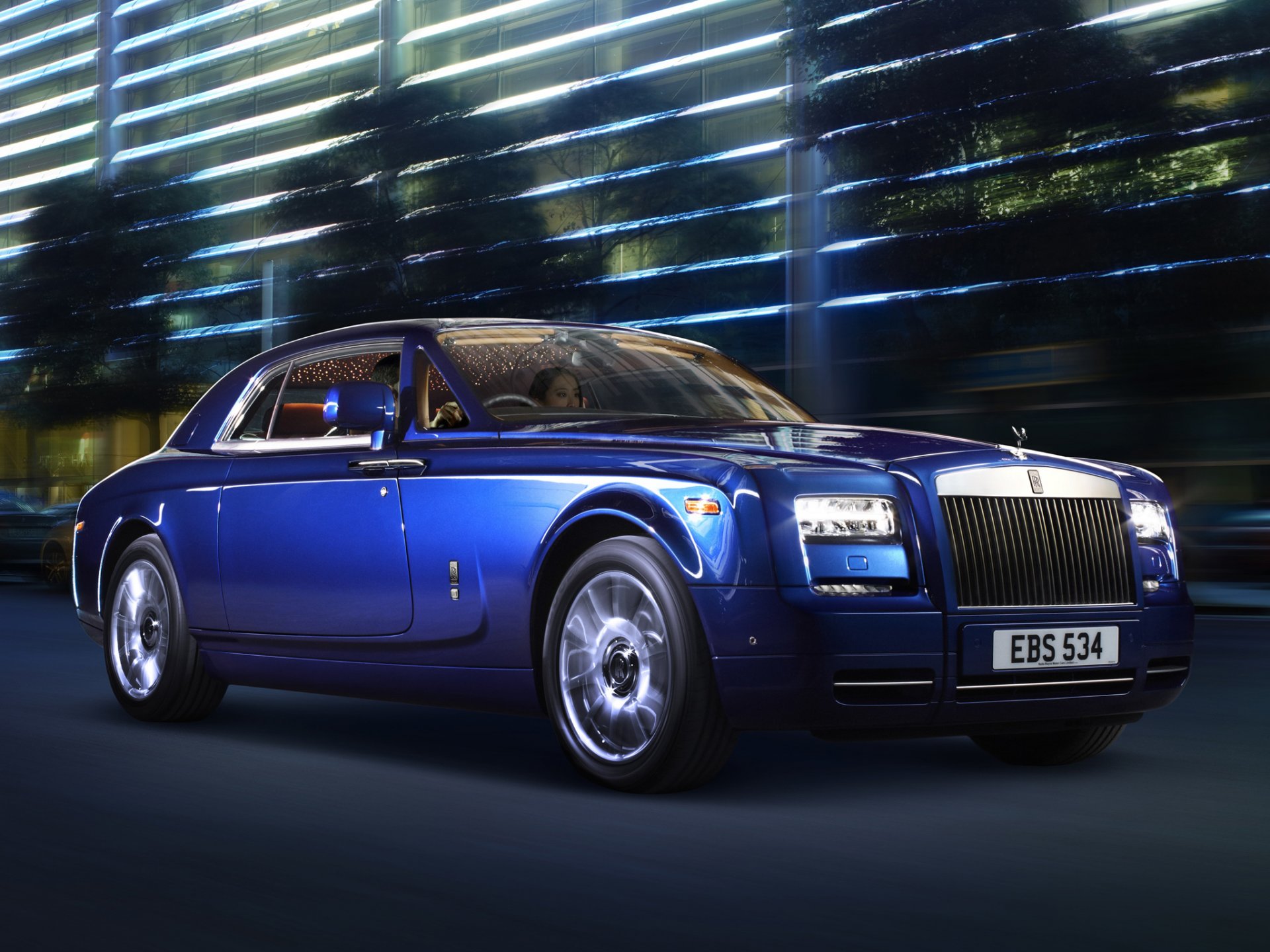 rolls-royce phantom купе роллс-ройс роскошь автомобиль синий