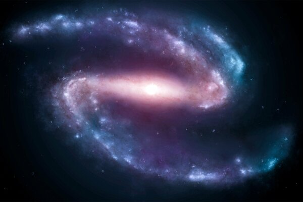 Der kosmische Raum mit der Milchstraße