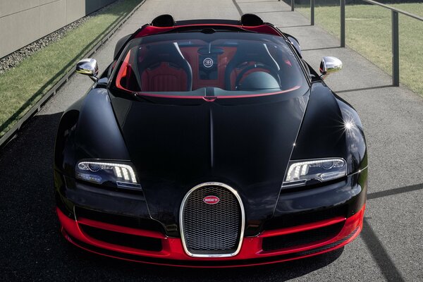 Bugatti is a beautiful and fast car