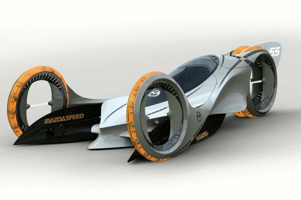 Concepto de coche de tres ruedas de Mazda
