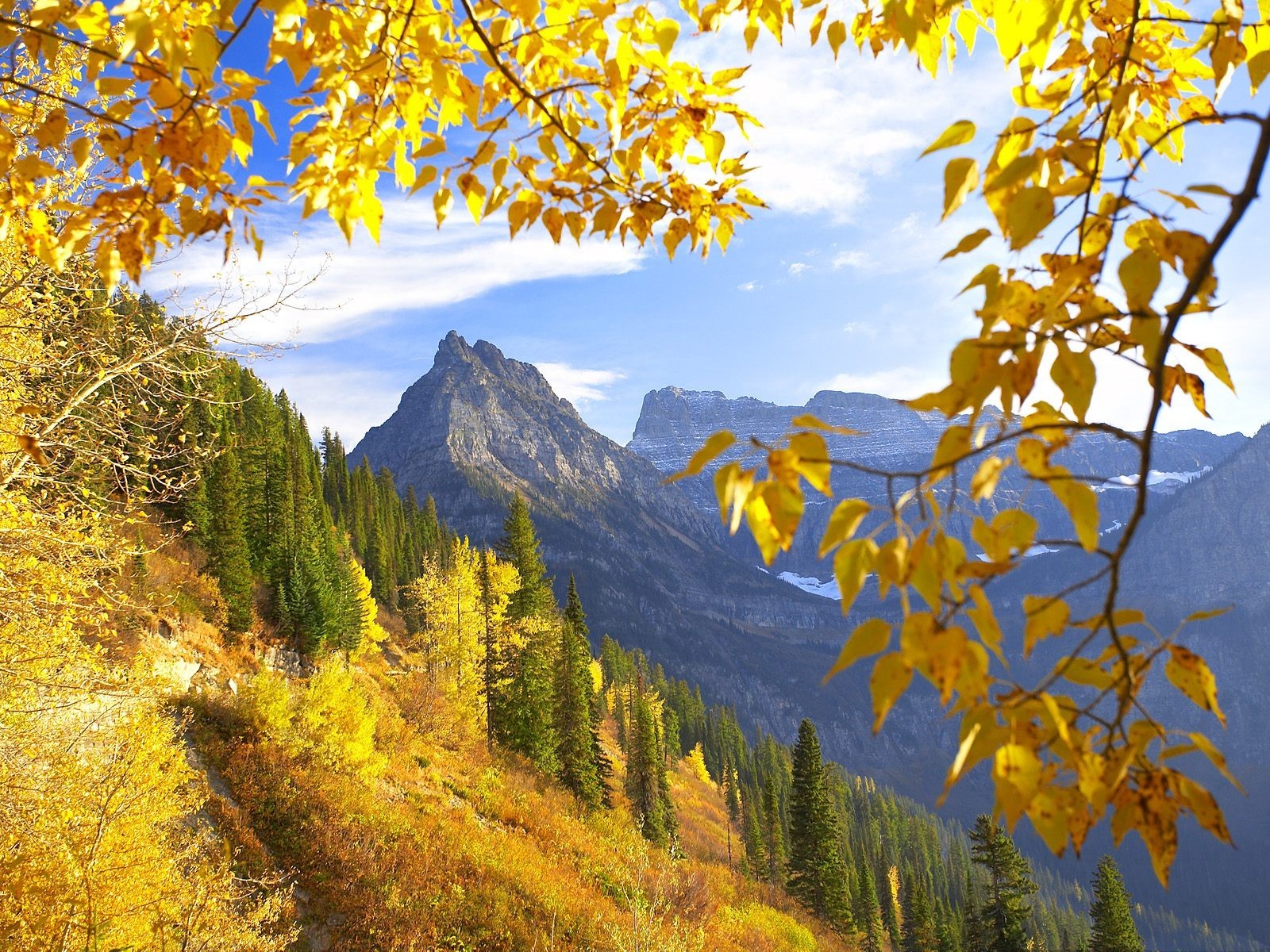 montana glacier park autumn