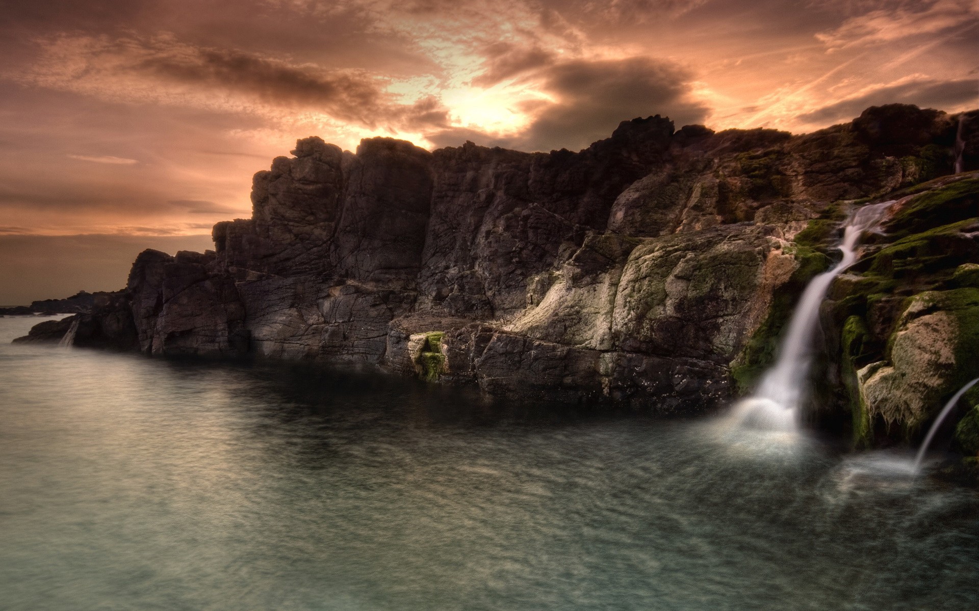 wasserfall felsen