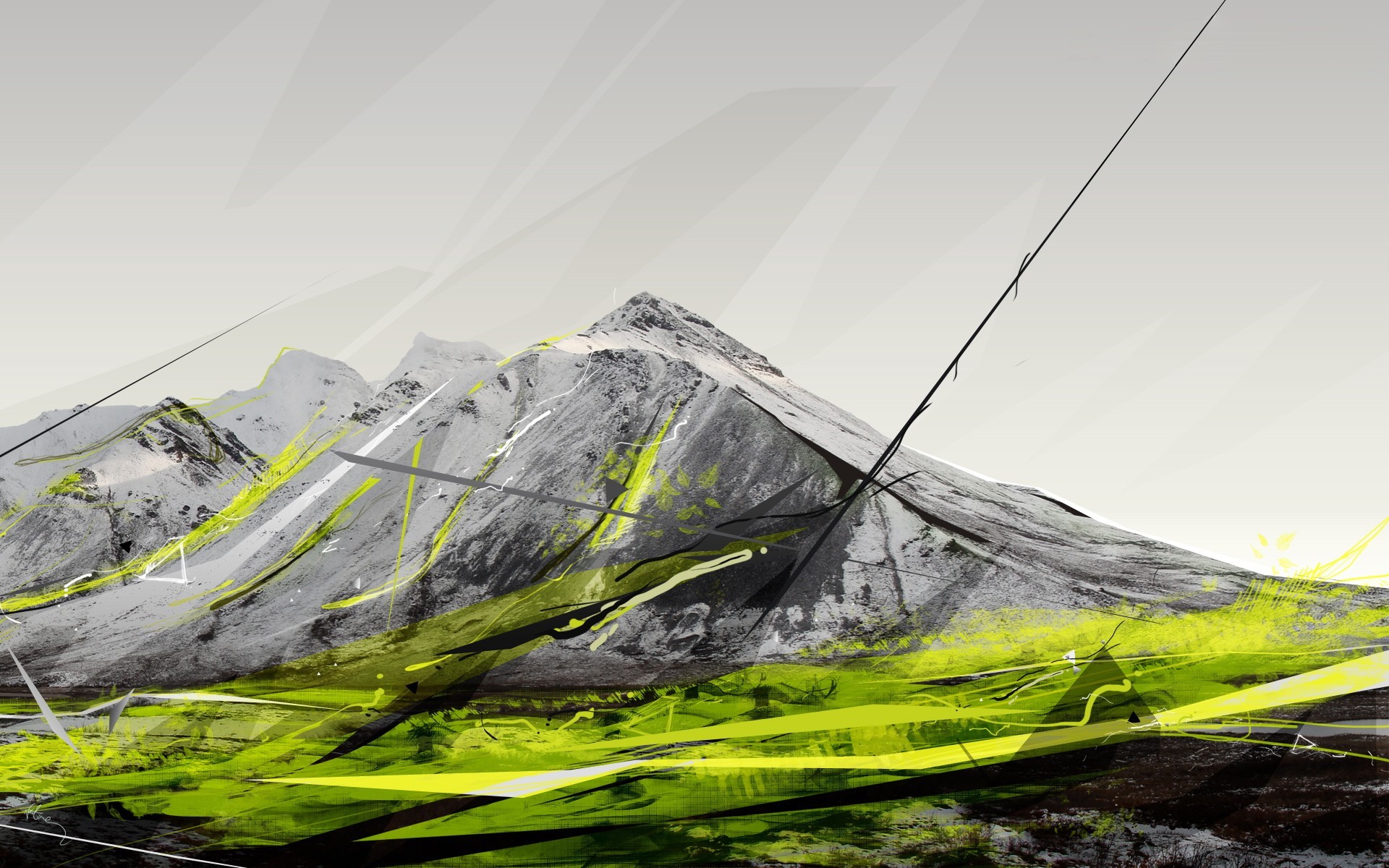 mountain sketch picture