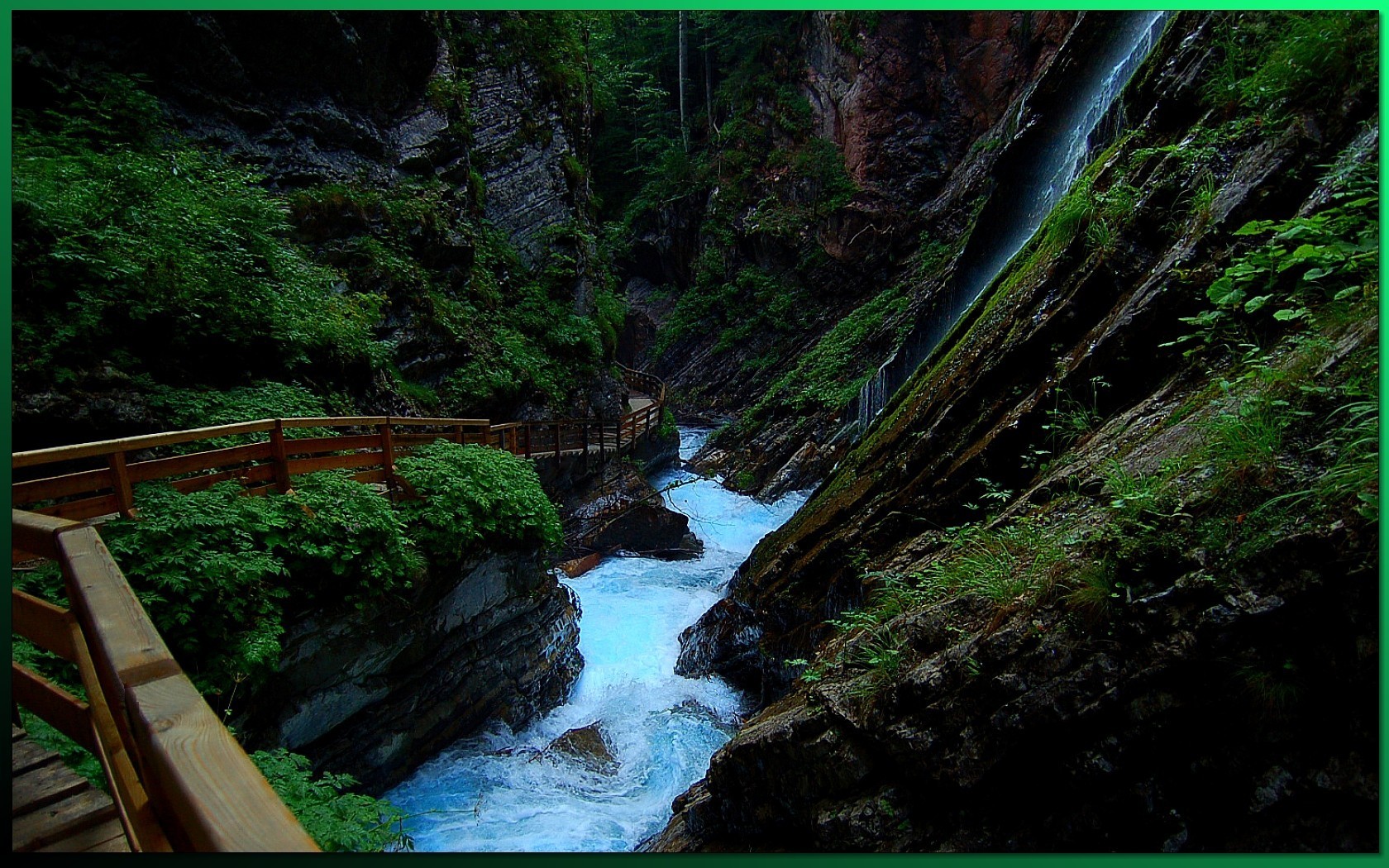 fiume sentiero gola