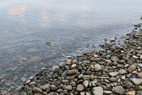 Am Meer, mit einem schönen Bild von m Steinen