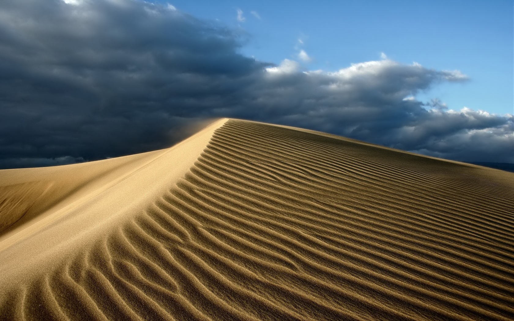 desierto arena nubes cielo calor