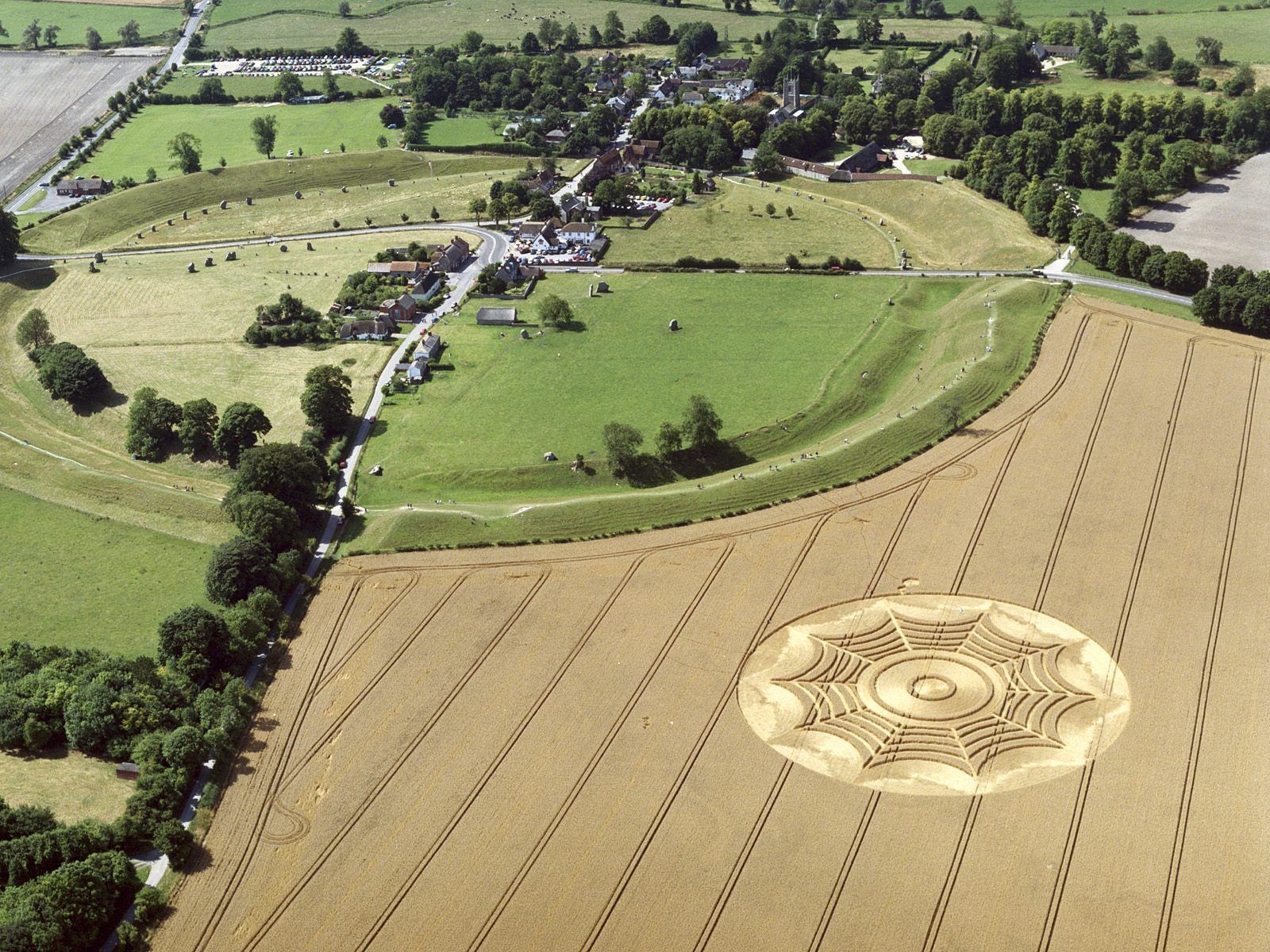 ufo campo cerchi nel grano natura