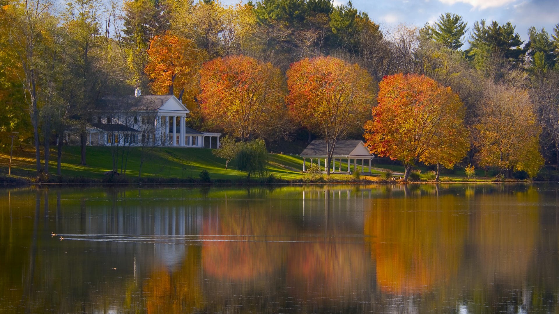 ohio autunno lago