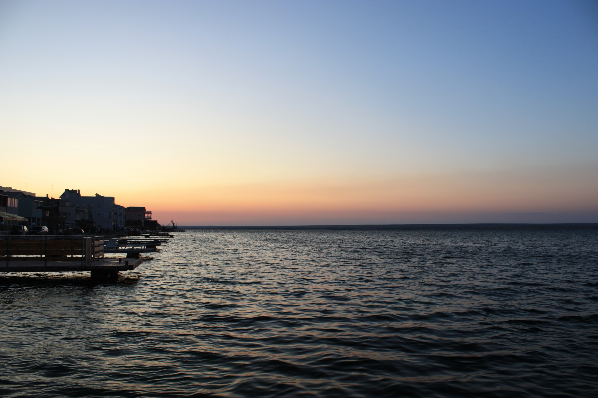 mer coucher de soleil coucher de soleil sur la mer crimée