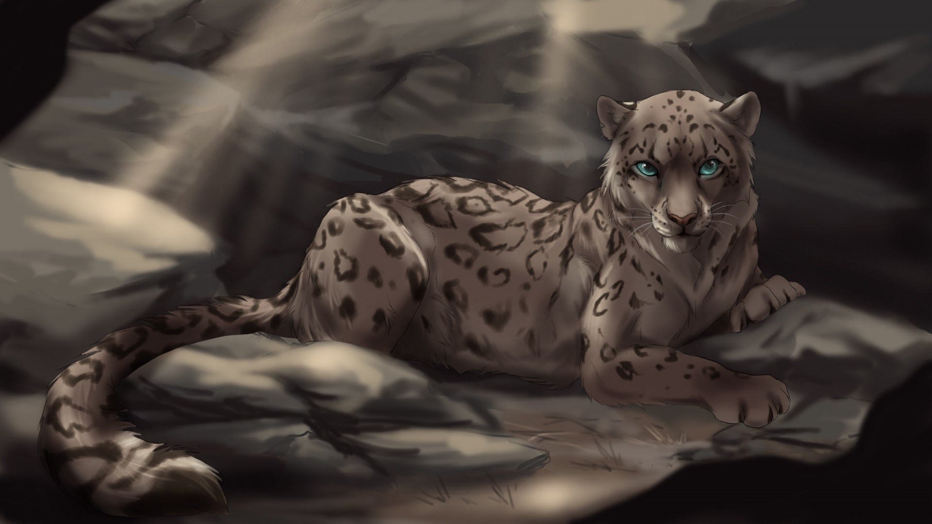 tones blue eyes is leopard