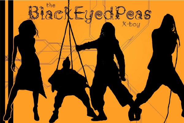 Les ombres du groupe Black Eyed Peas