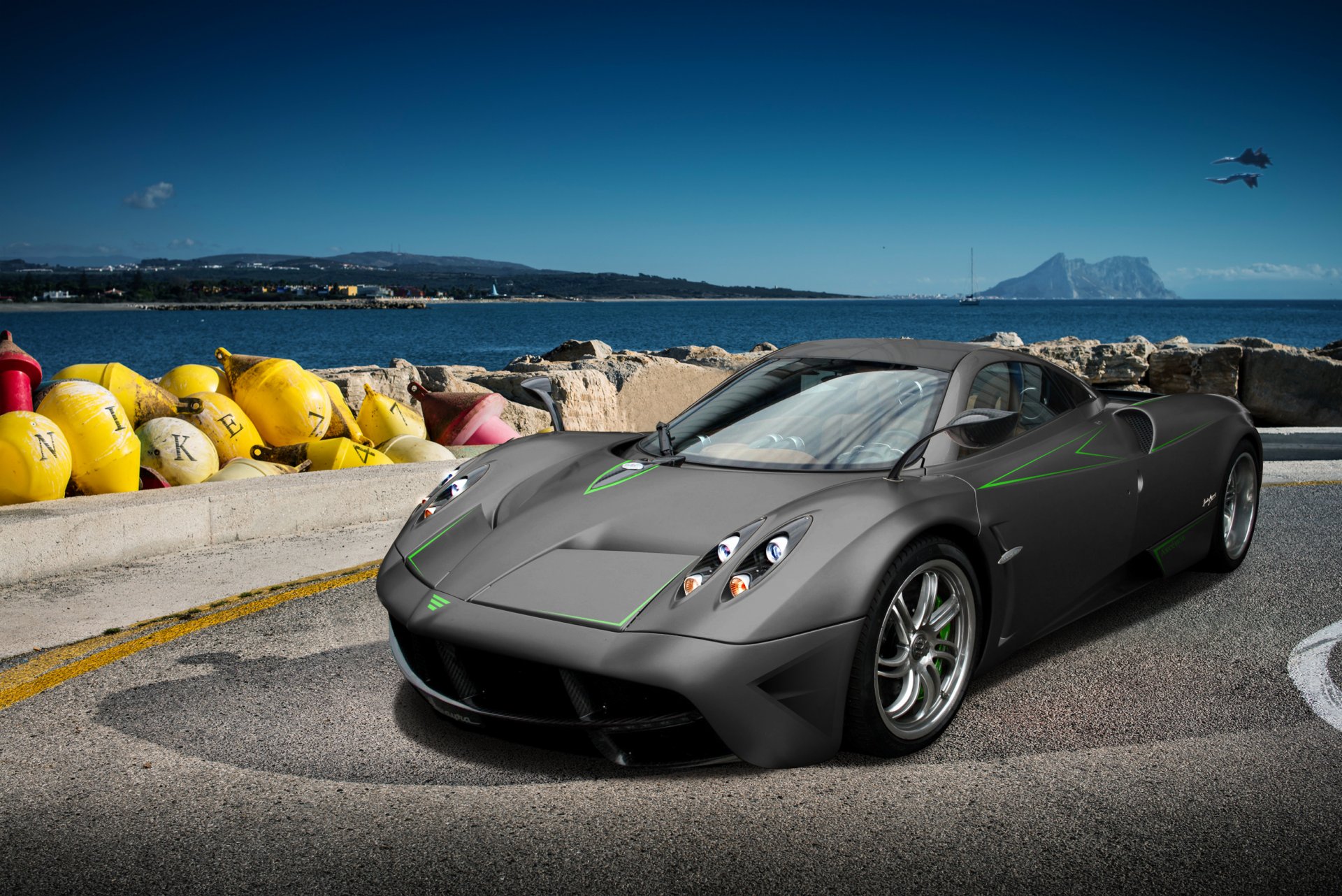 pagani huayra pagani huayra viento superdeportivo exclusivo motor central deportivo coche pagani paseo marítimo baquenes piedras mar cielo