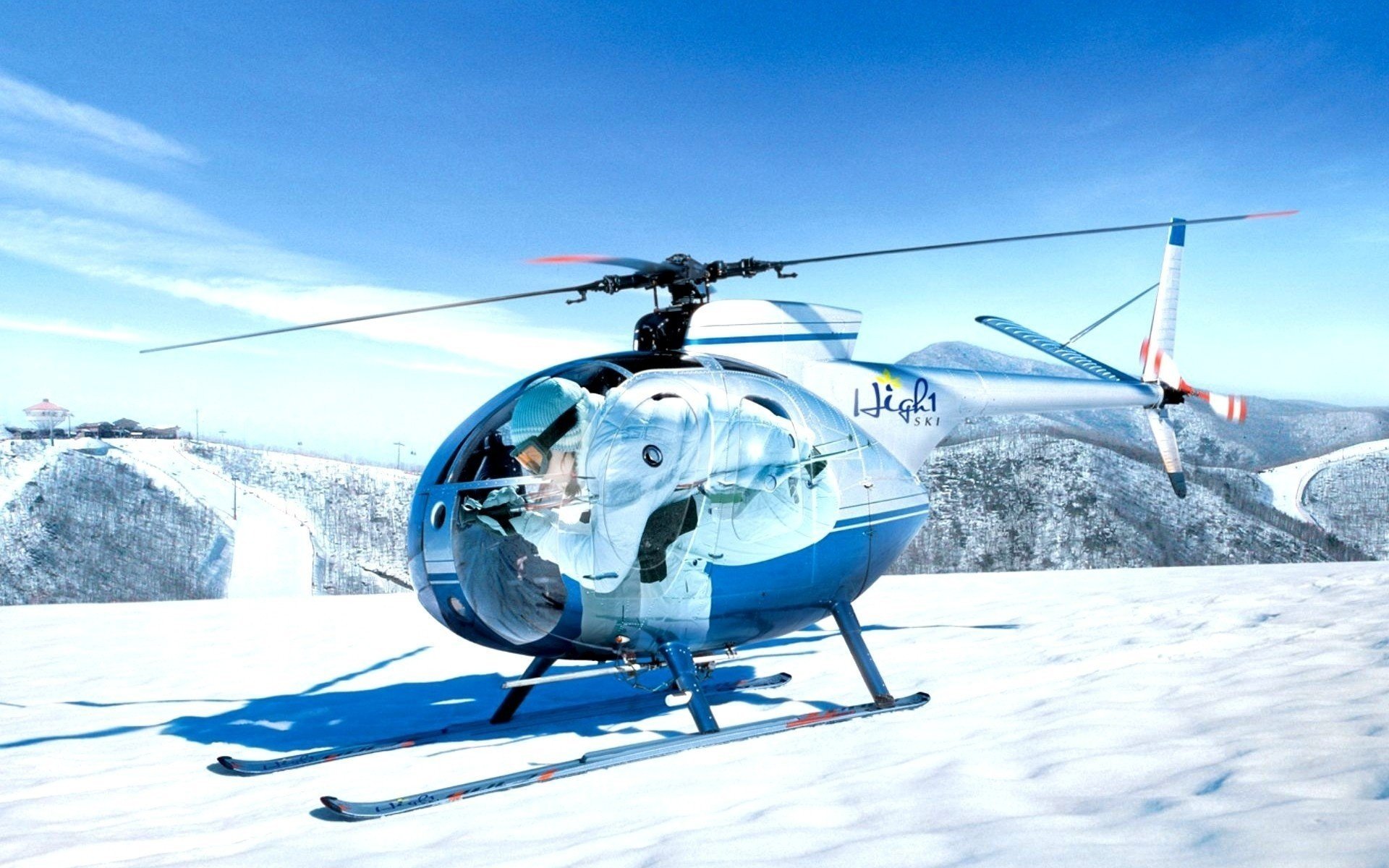 station de ski spinner neige montagnes